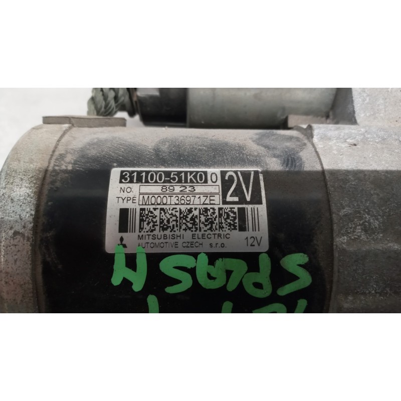 SUZUKI STARTER MOTOR SUZUKI Splash 2008> used