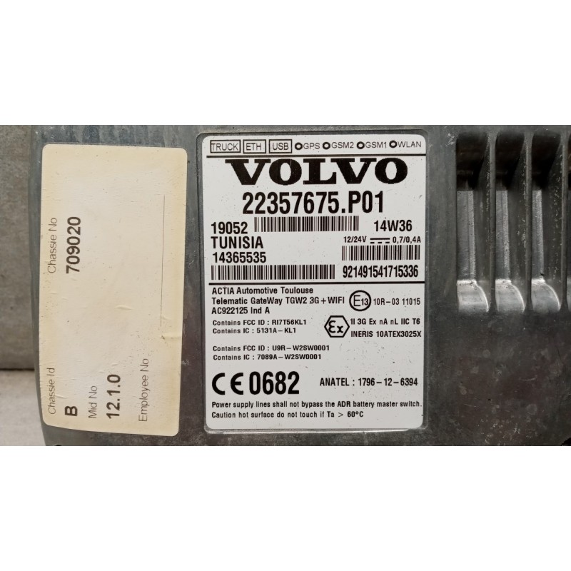 VOLVO truck VARIOUS CONTROL UNITS A  VOLVO truck FH euro 6 used