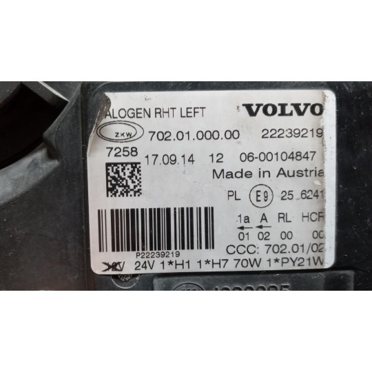 FRONT LEFT FLASHLIGHT  VOLVO truck FH euro 6 used