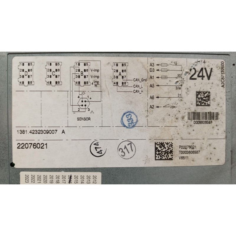 VOLVO truck TACHIGRAFO VOLVO truck FH euro 6 usato