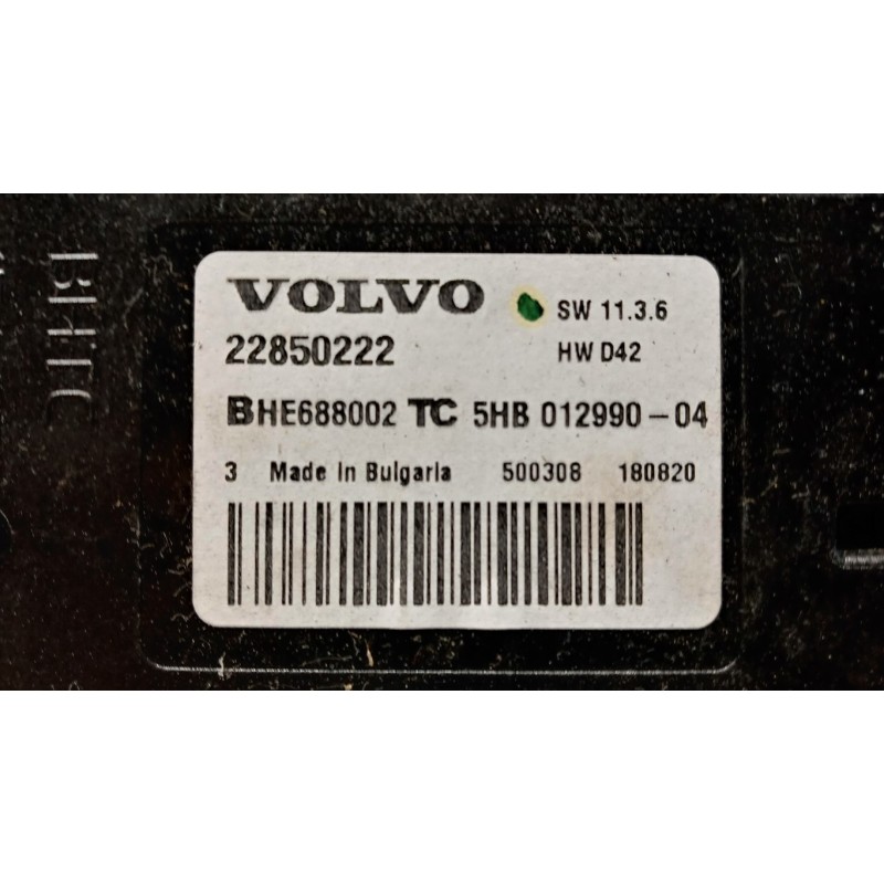 VOLVO truck VARIOUS CONTROL UNITS D  VOLVO truck FH euro 6 used