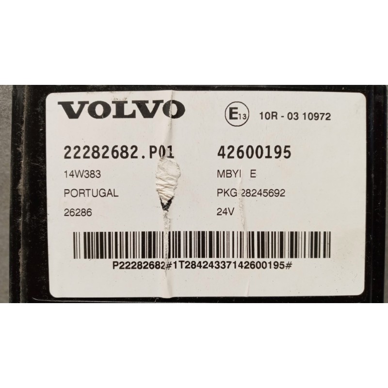 VOLVO truck VARIOUS CONTROL UNITS E  VOLVO truck FH euro 6 used