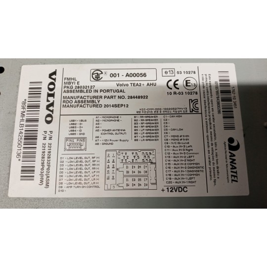 CD CHANGER  VOLVO truck FH euro 6 used