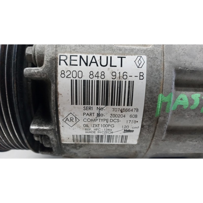 RENAULT van AIR CONDITIONER COMPRESSOR RENAULT van Master 2014>2019 used