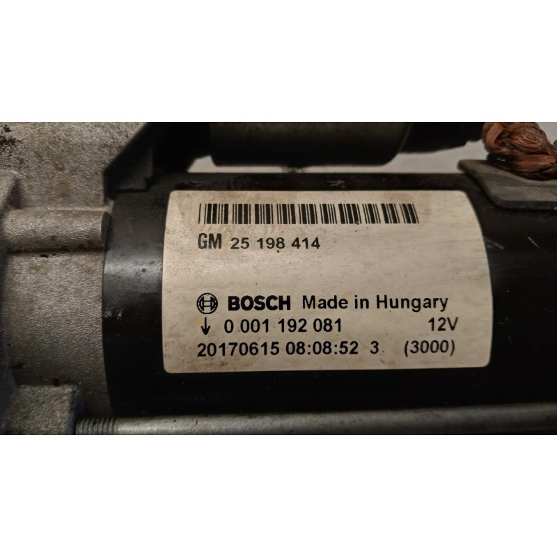 OPEL STARTER MOTOR OPEL Corsa E 2014>2019 used