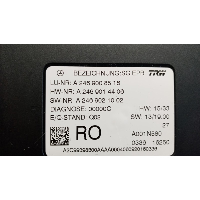 MERCEDES-BENZ CENTRALINE VARIE MERCEDES-BENZ Classe B (W246) 2014>2019 usato