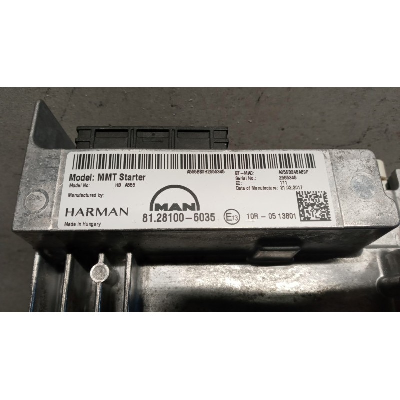 MAN CAR RADIO MAN TGX euro 6 used