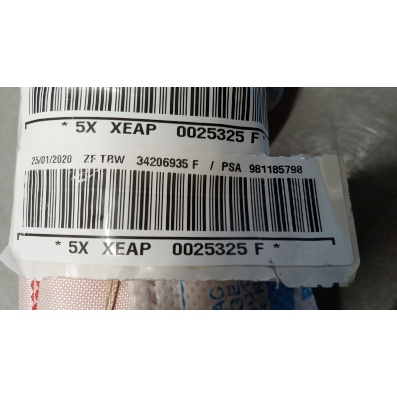 CITROEN RIGHT ROOF AIR BAG CITROEN C3 2016>2020 used