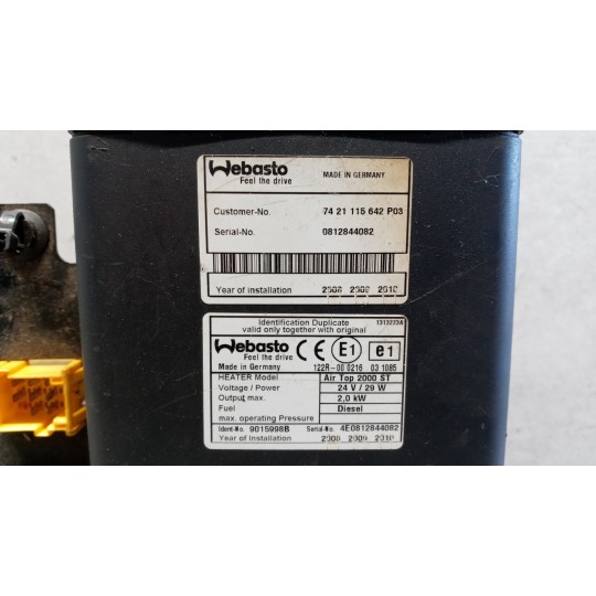 WEBASTO RENAULT truck Premium 2005>2013 used