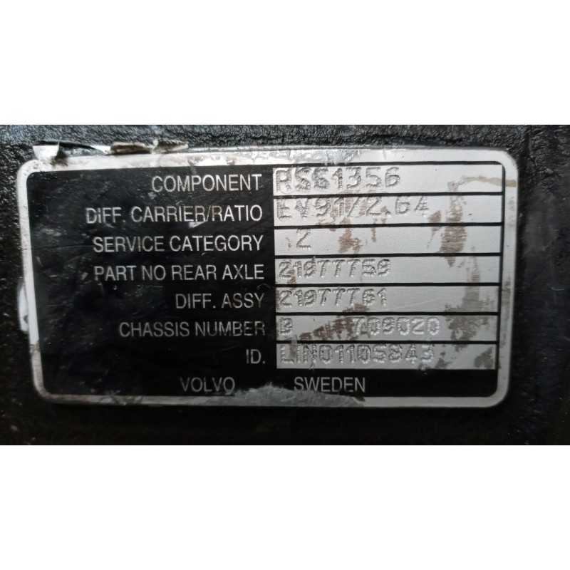 VOLVO truck GRUPPO DIFFERENZIALE POSTERIORE VOLVO truck FH euro 6 usato