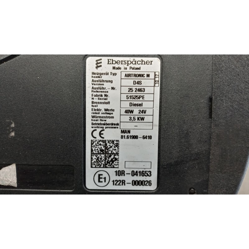 MAN WEBASTO MAN TGX euro 6 usato