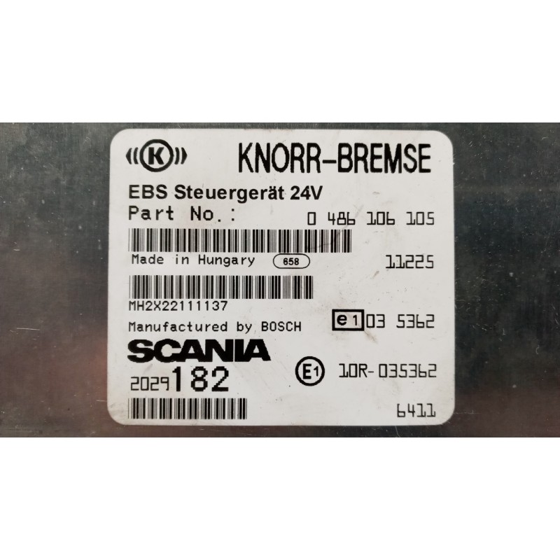SCANIA CENTRALINA EBS CONTROLLO FRENATA SCANIA Serie G 2005> usato