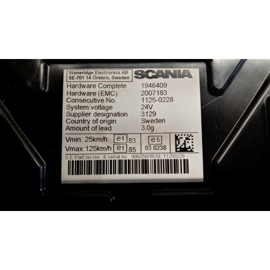 QUADRO STRUMENTI SCANIA Serie G 2005> usato