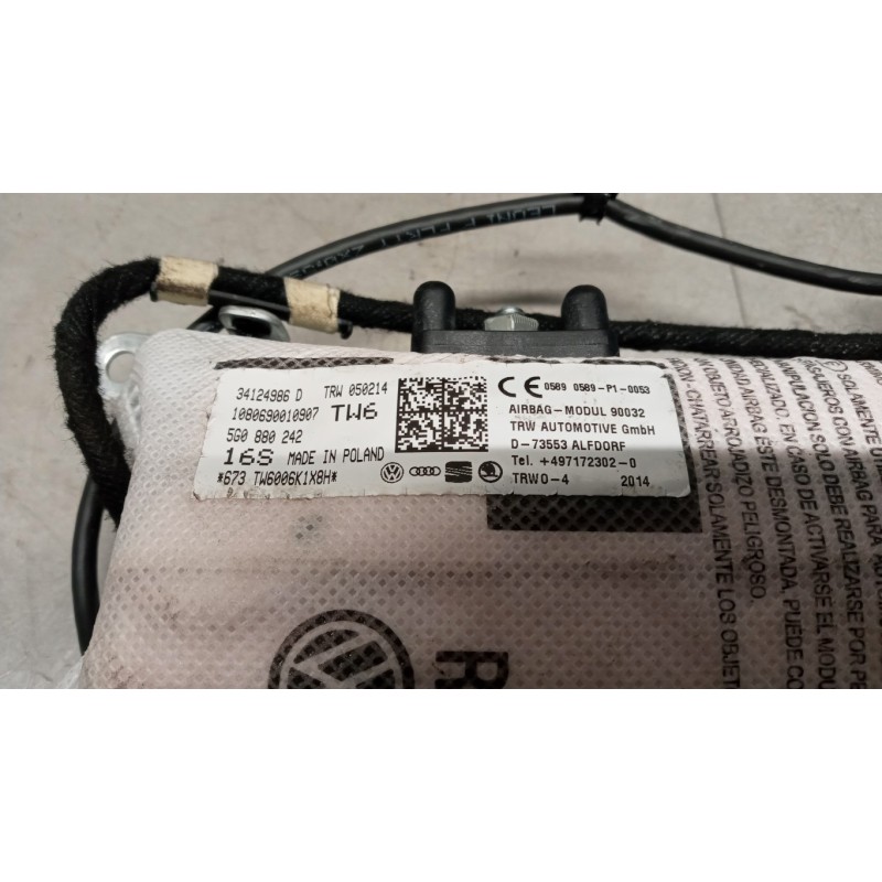 VOLKSWAGEN CURTAIN AIRBAG RIGHT  VOLKSWAGEN Golf 7 2012>2016 used