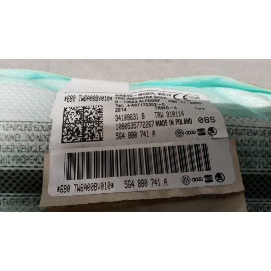 LEFT ROOF AIR BAG VOLKSWAGEN Golf 7 2012>2016 used