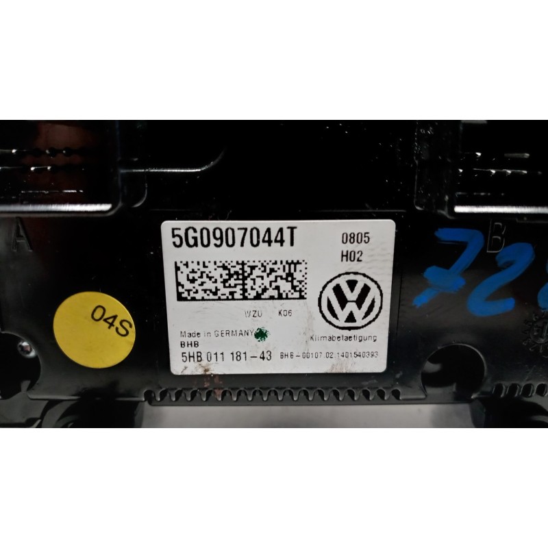 VOLKSWAGEN CENTRALINA CLIMATIZZATORE VOLKSWAGEN Golf 7 2012>2016 usato