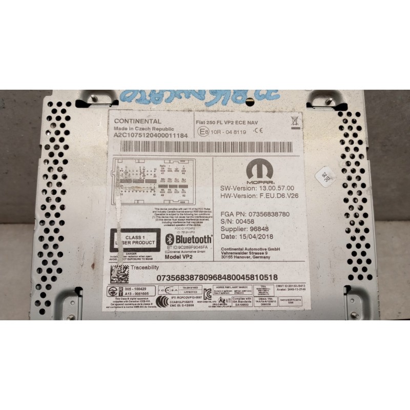 FIAT van AUTORADIO FIAT van Ducato 2014> usato