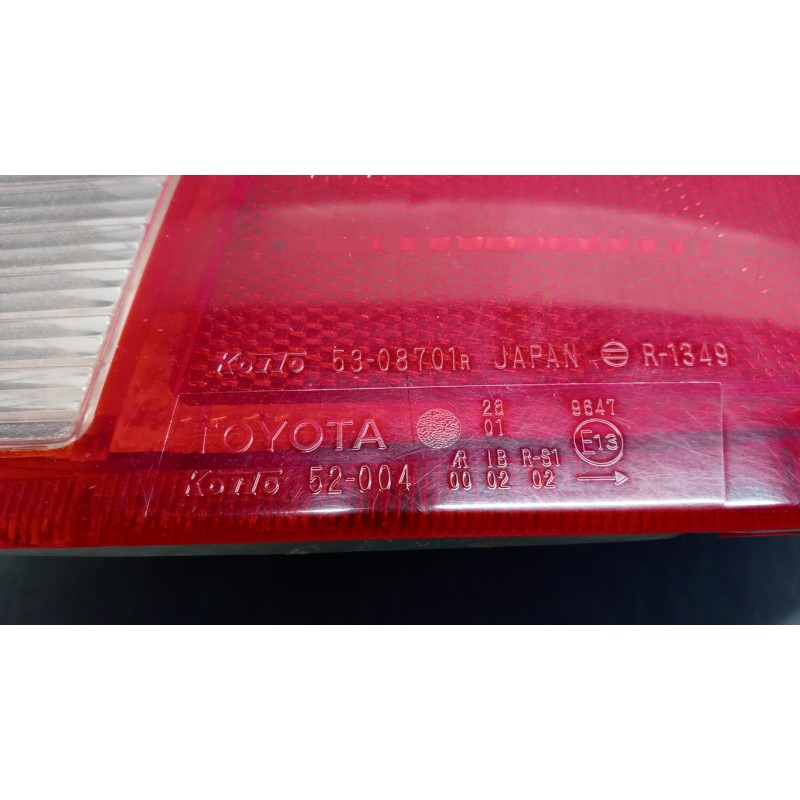 TOYOTA RIGHT REAR LIGHT TOYOTA Yaris 1999>2003 used