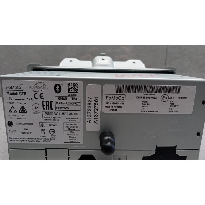 FORD CAR RADIO FORD Fiesta 2017> used