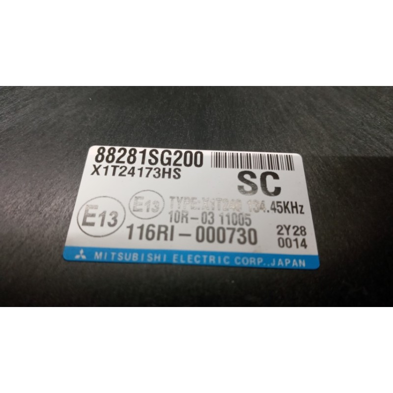 SUBARU VARIOUS CONTROL UNITS  SUBARU Forester 2012>2019 used