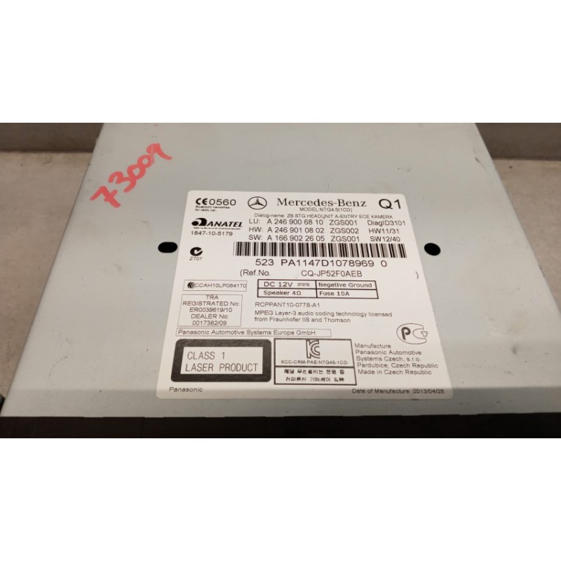 MERCEDES-BENZ CAR RADIO MERCEDES-BENZ Classe A (W176) 2012>2014 used