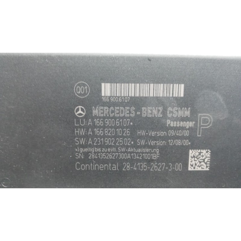 MERCEDES-BENZ VARIOUS CONTROL UNITS  MERCEDES-BENZ Classe A (W176) 2012>2014 used