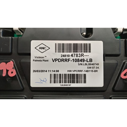 INSTRUMENT PANEL RENAULT Captur 2013>2017 used