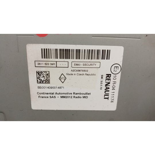 CAR RADIO RENAULT Captur 2013>2017 used