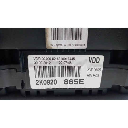 QUADRO STRUMENTI VOLKSWAGEN van Caddy 2010>2015 usato