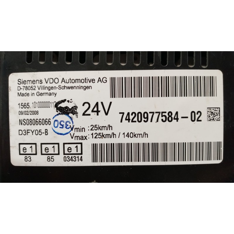 RENAULT truck INSTRUMENT PANEL RENAULT truck Midlum used