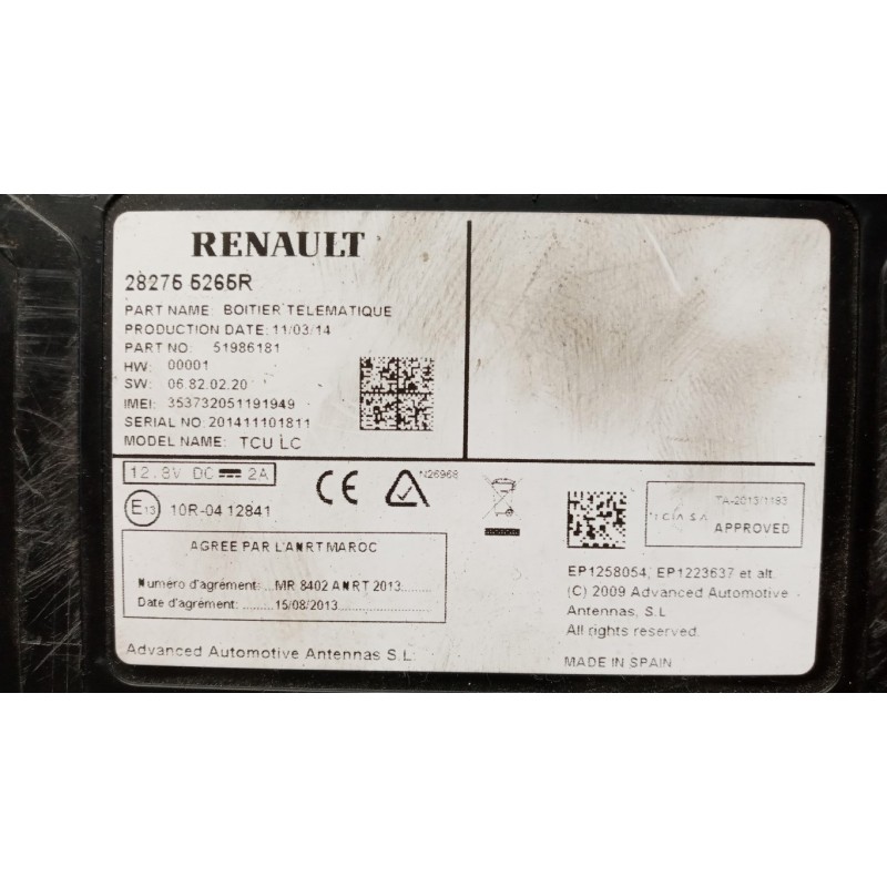 RENAULT CENTRALINE VARIE RENAULT Captur 2013>2017 usato