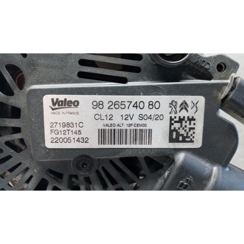 CITROEN ALTERNATORE CITROEN C3 2016>2020 usato