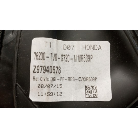 RIGHT ELETRIC REAR-VIEW MIRROR  HONDA Civic (X) 2015> used