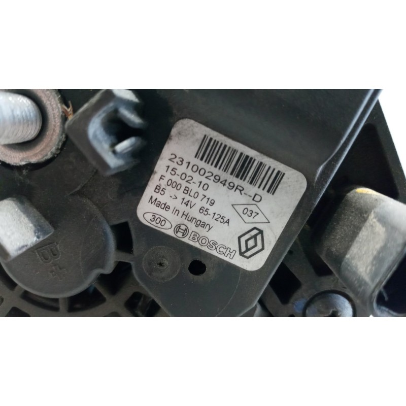 DACIA ALTERNATOR DACIA Lodgy 2012> used