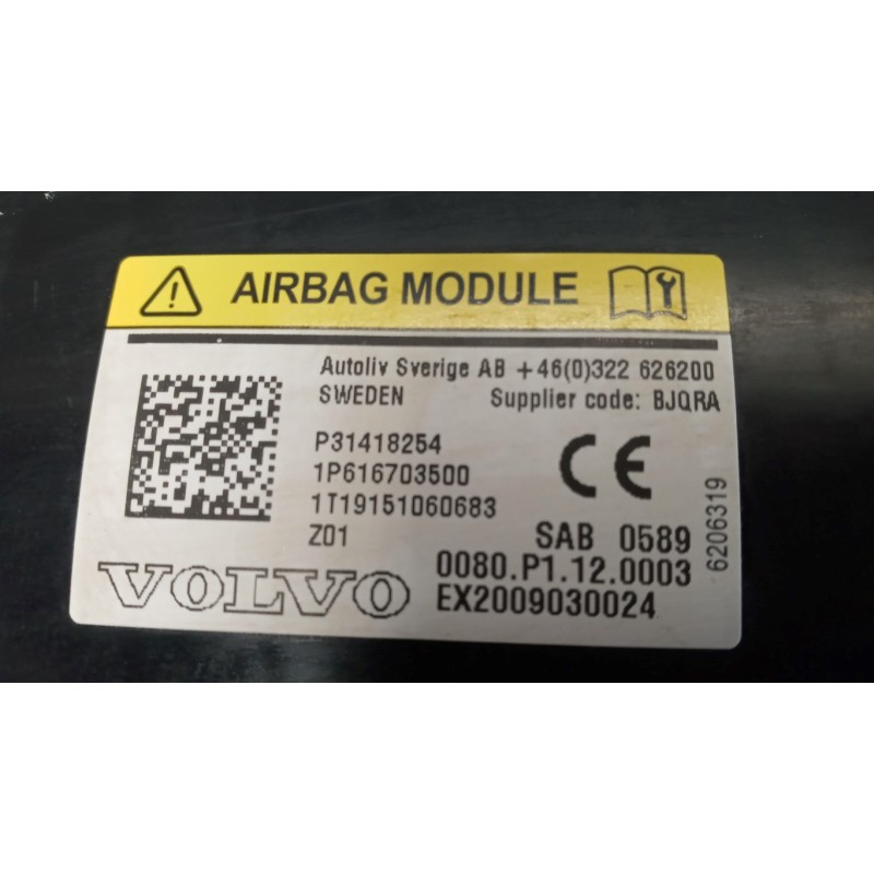 VOLVO CURTAIN AIRBAG RIGHT  VOLVO V60 2013>2018 used