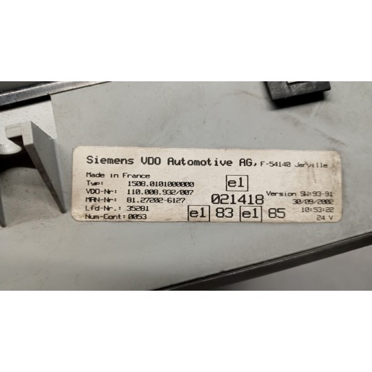 QUADRO STRUMENTI MAN TG-A 2000>2007 usato