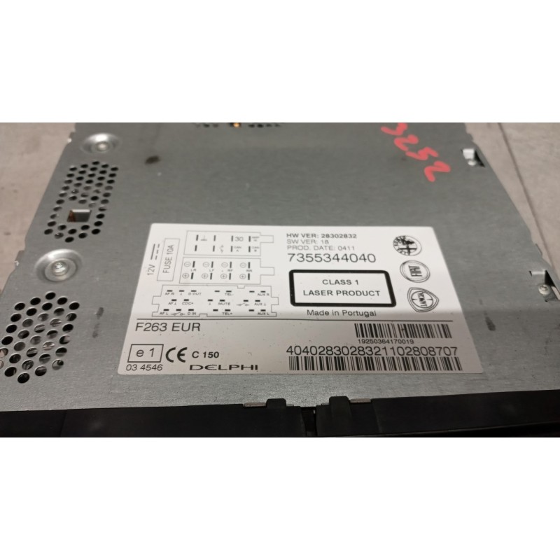 FIAT CAR RADIO FIAT Doblo' 2009>2014 used