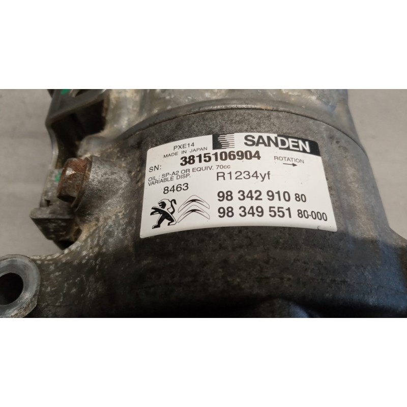 PEUGEOT AIR CONDITIONER COMPRESSOR PEUGEOT 308 2017> used
