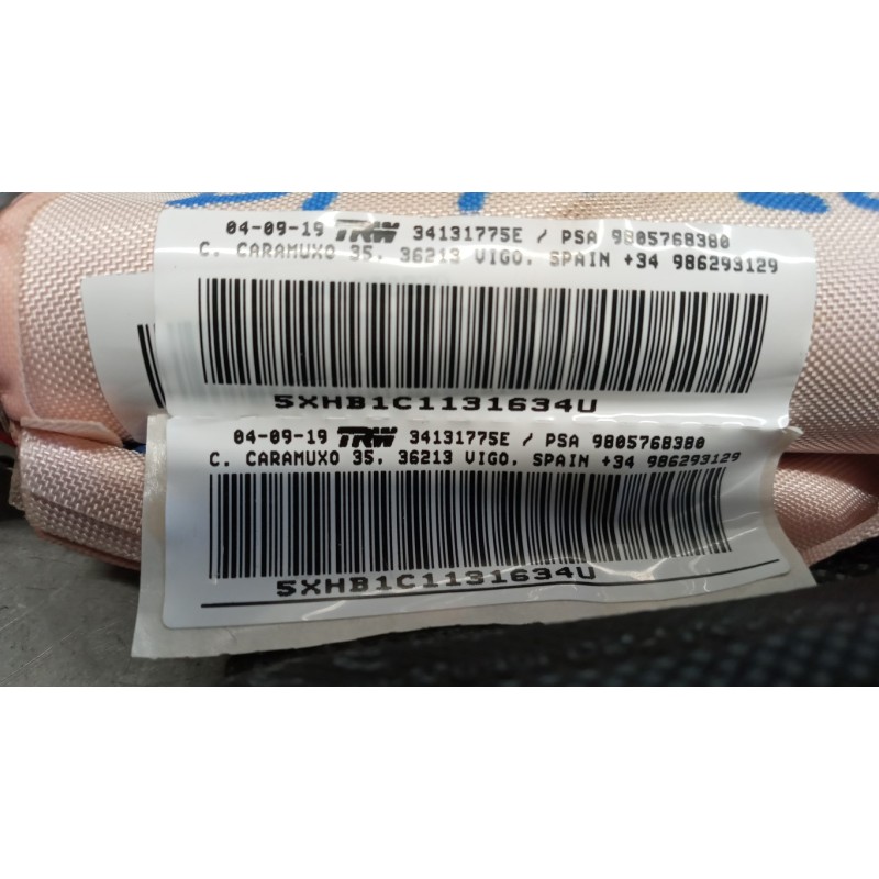 PEUGEOT RIGHT ROOF AIR BAG PEUGEOT 308 2017> used