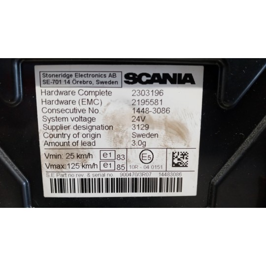 QUADRO STRUMENTI SCANIA Serie R 2014> usato