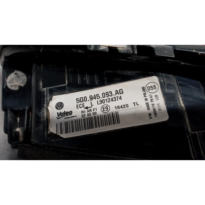 VOLKSWAGEN FARO POST INTERNO LED SINISTRO VOLKSWAGEN Golf 7.2 2017>2019 usato