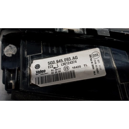 LEFT REAR LEF LIGHT ON BACK VOLKSWAGEN Golf 7.2 2017>2019 used