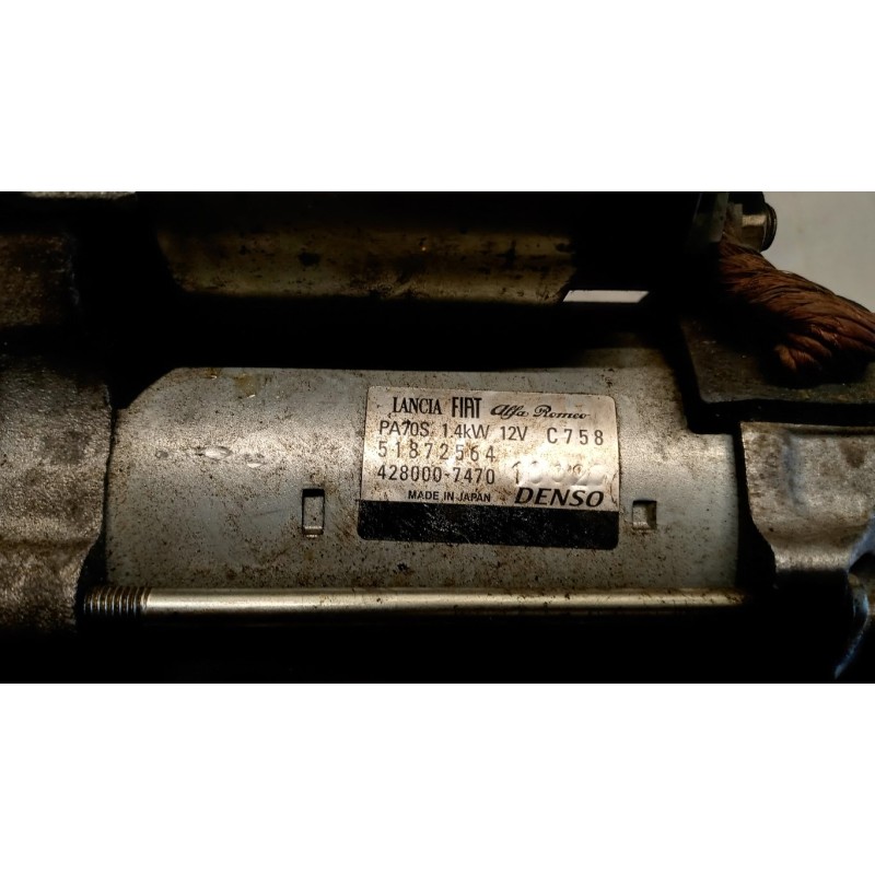FIAT STARTER MOTOR FIAT Panda 4x4 e Panda Natural Power 2012> used