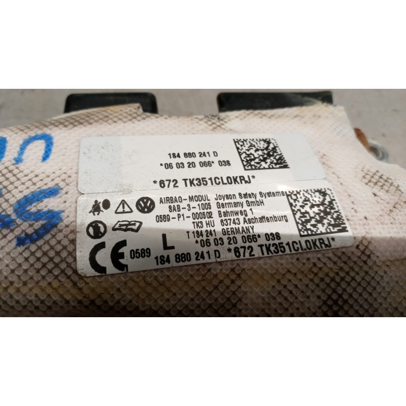 VOLKSWAGEN AIR BAG LATERALE SINISTRO VOLKSWAGEN Up 2016> usato