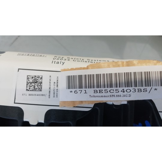 KIT AIR BAG AUDI A3 Sportback 2008>2012 usato