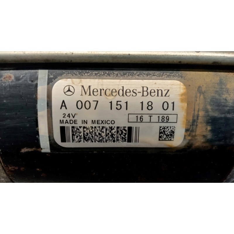MERCEDES-BENZ truck STARTER MOTOR MERCEDES-BENZ truck Actros euro 6 2014>2021 used