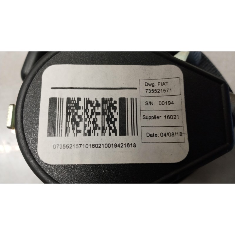 FIAT van CINTURA DI SICUREZZA ANTERIORE DESTRA FIAT van Ducato 2014> used