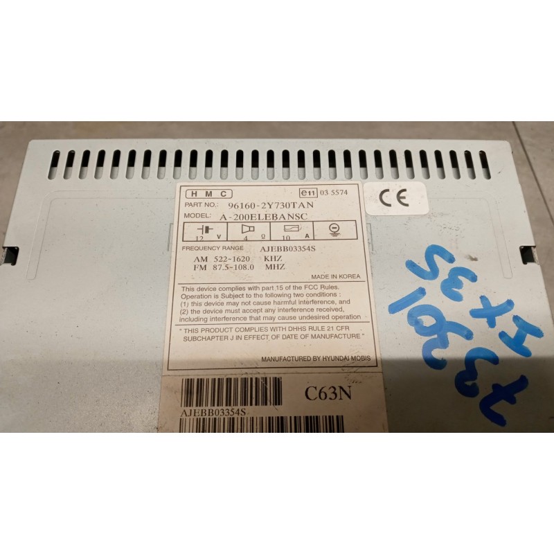 HYUNDAI CAR RADIO HYUNDAI ix35 2009>2015 used