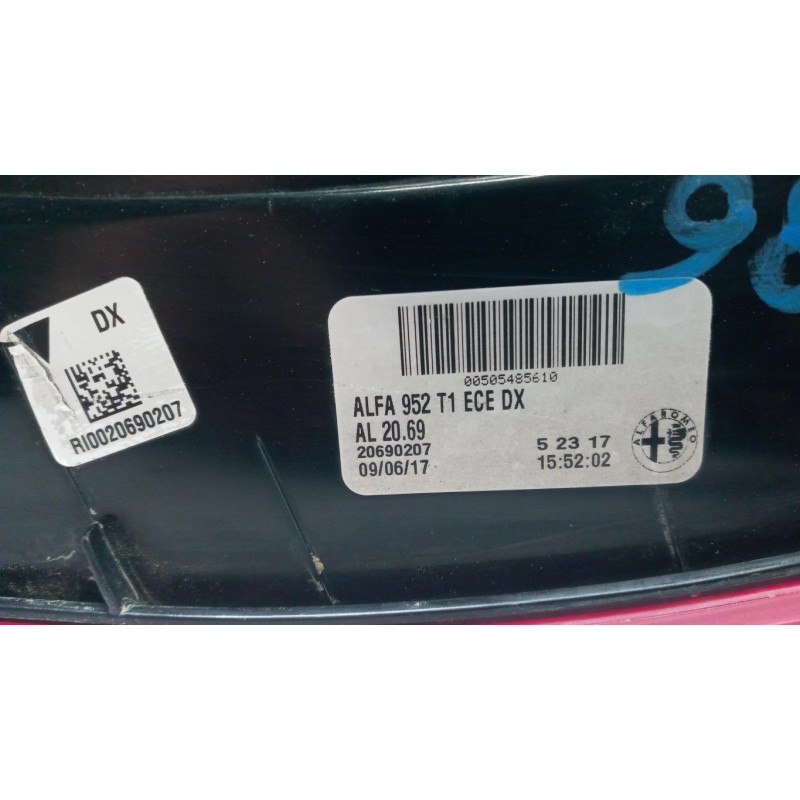ALFA ROMEO RIGHT REAR LED LIGHT  ALFA ROMEO Giulia 2015> used