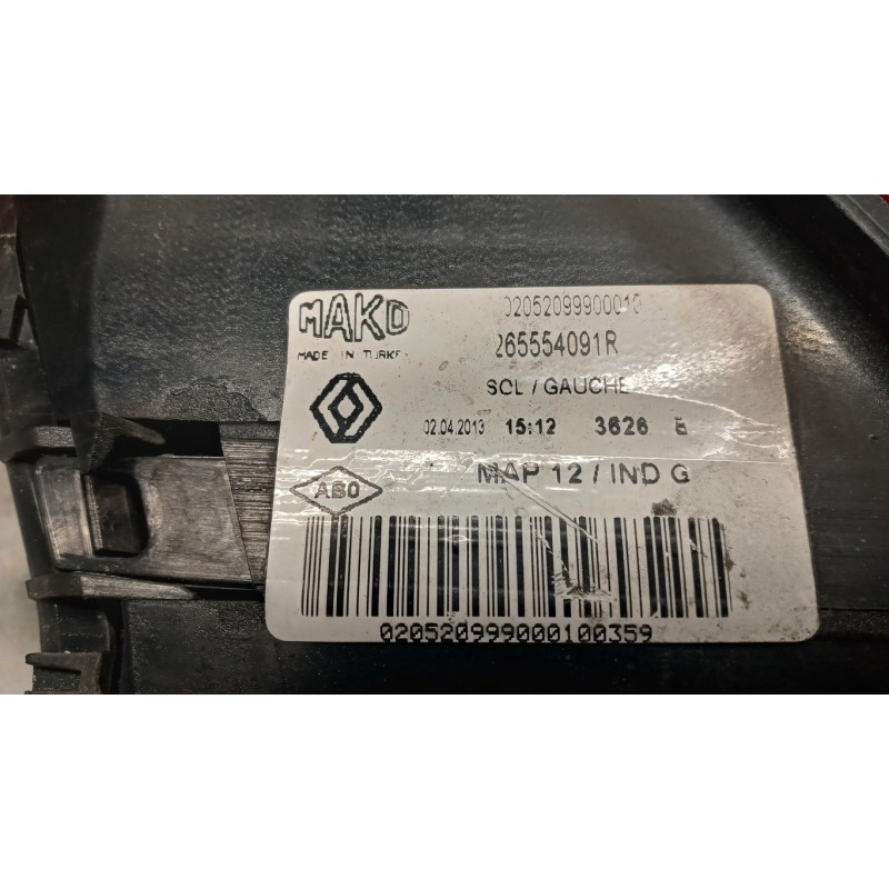 RENAULT FARO POSTERIORE ESTERNO SINISTRO RENAULT Clio 2012>2016 usato